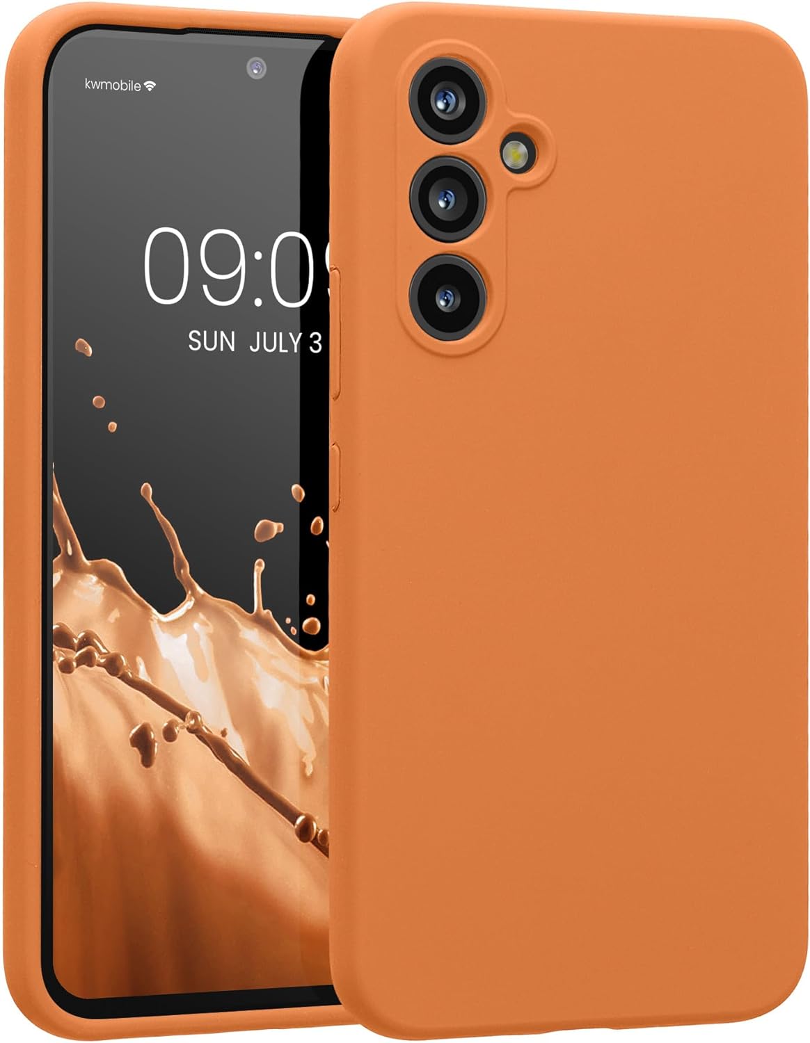 KW Samsung Galaxy A54 5G Θήκη Σιλικόνης Rubberized TPU - Warm Apricot