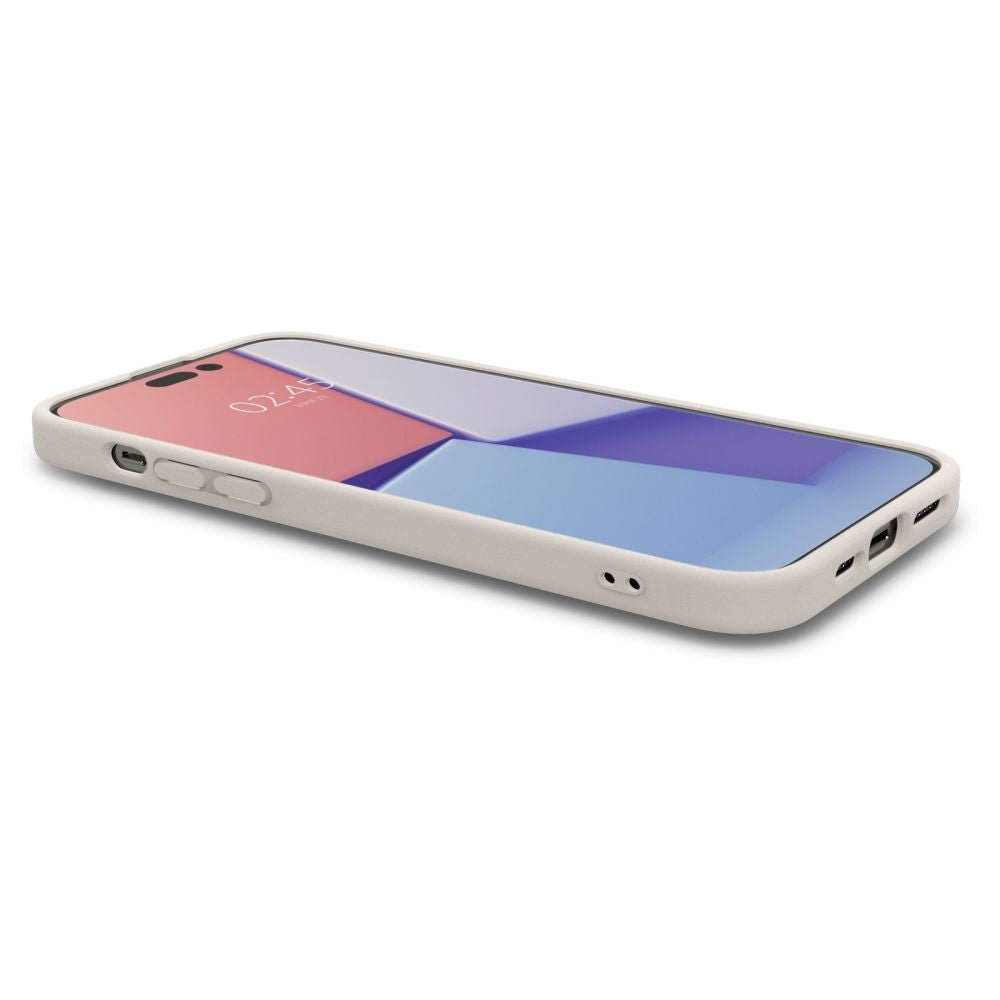 Spigen Cyrill iPhone 14 Pro Kajuk Mag Θήκη με Επένδυση Συνθετικού Δέρματος και MagSafe - Cream