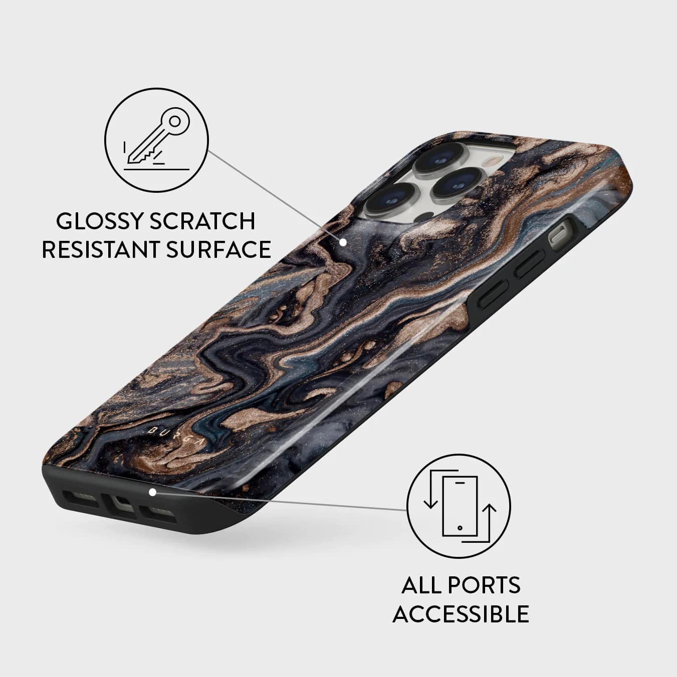 Burga iPhone 14 Pro Fashion Tough Σκληρή Θήκη - Enchanted Mirror