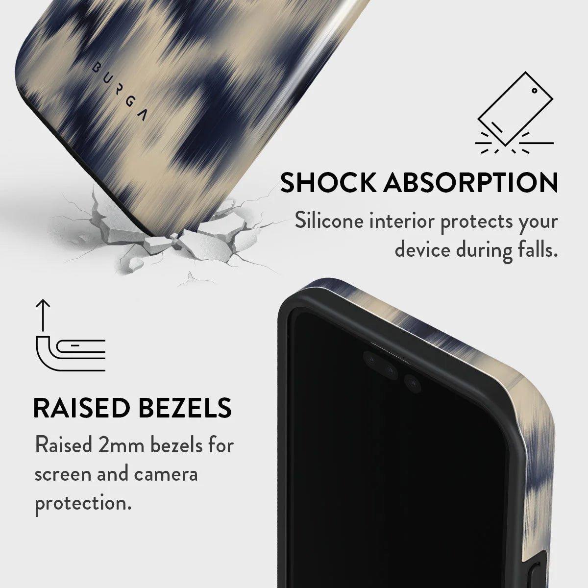 Burga iPhone 15 Pro Max Fashion Tough MagSafe Σκληρή Θήκη με MagSafe - Avalanche
