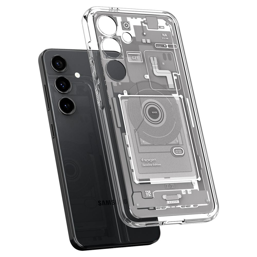 Spigen Samsung Galaxy S24 - Ultra Hybrid Σκληρή Θήκη με Πλαίσιο Σιλικόνης - Zero One White