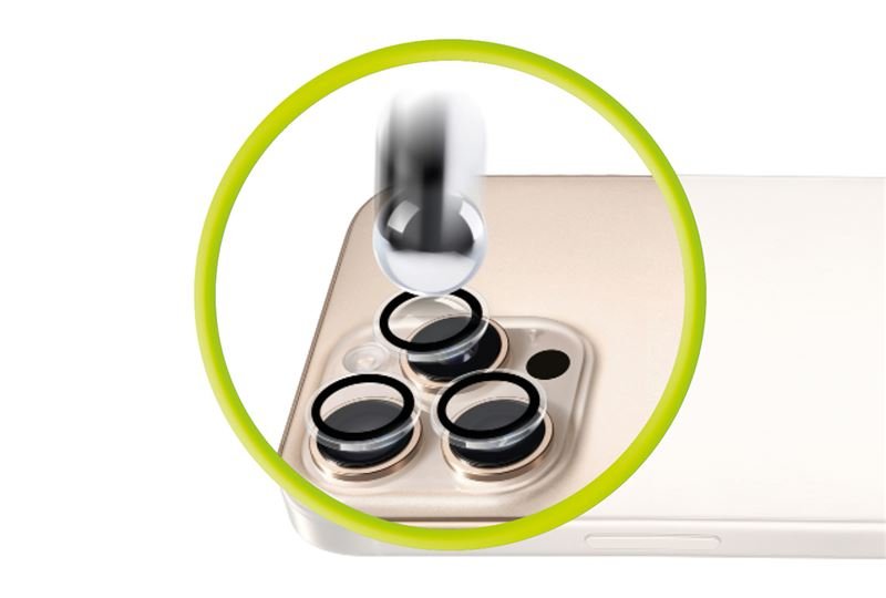 Mobile Origin Easy Lens Guards iPhone 15 / iPhone 15 Plus - Προστασία Κάμερας - Αντιχαρακτικό Γυαλί - Διάφανο