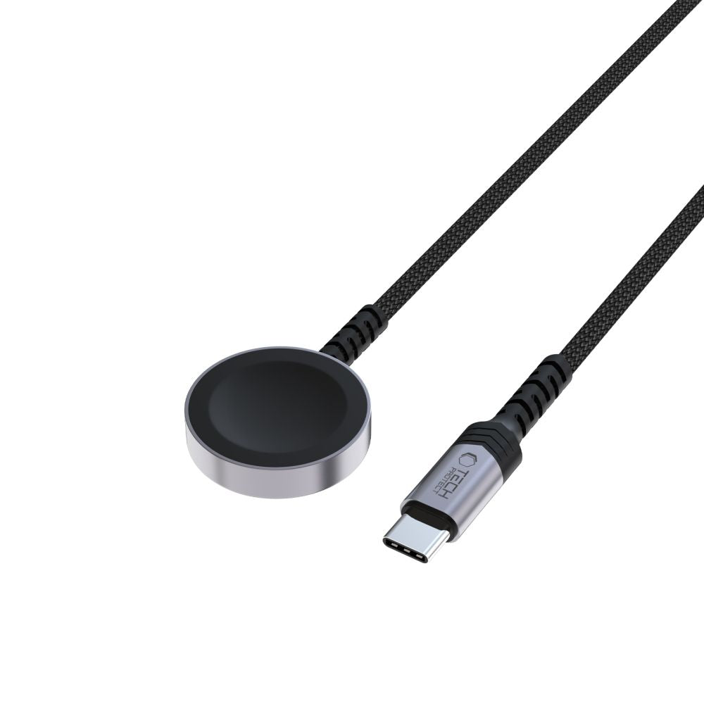 Tech - Protect MC01 UltraBoost Καλώδιο Type - C με Μαγνητική Βάση Φόρτισης για Apple Watch - 1.2m - Black