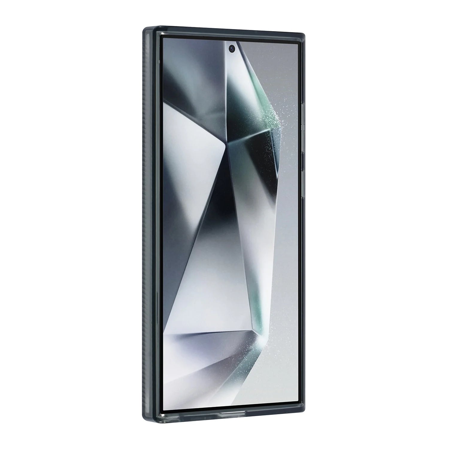 Tuniq Samsung Galaxy S24 Ultra - Σκληρή Θήκη με Πλαίσιο Σιλικόνης - Ημιδιάφανο Μαύρο / Διάφανο