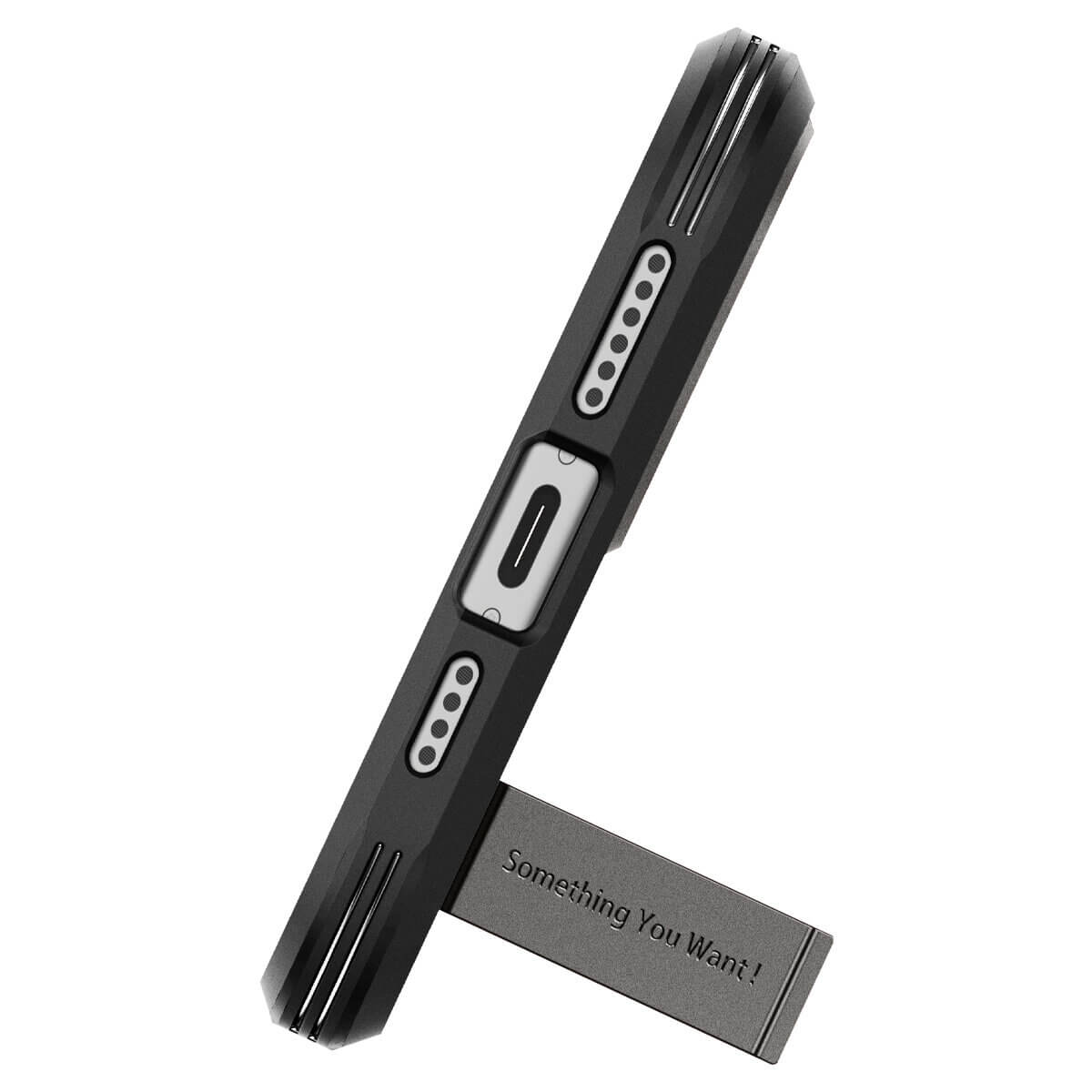 Spigen iPhone 15 Tough Armor Mag Σκληρή Θήκη με MagSafe - Gunmetal