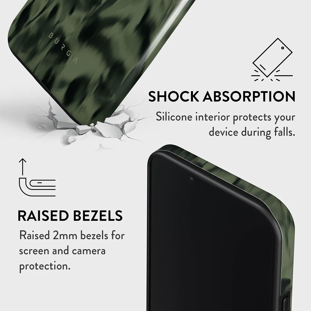 Burga iPhone 13 Pro Max Fashion Tough Σκληρή Θήκη - Soft Focus