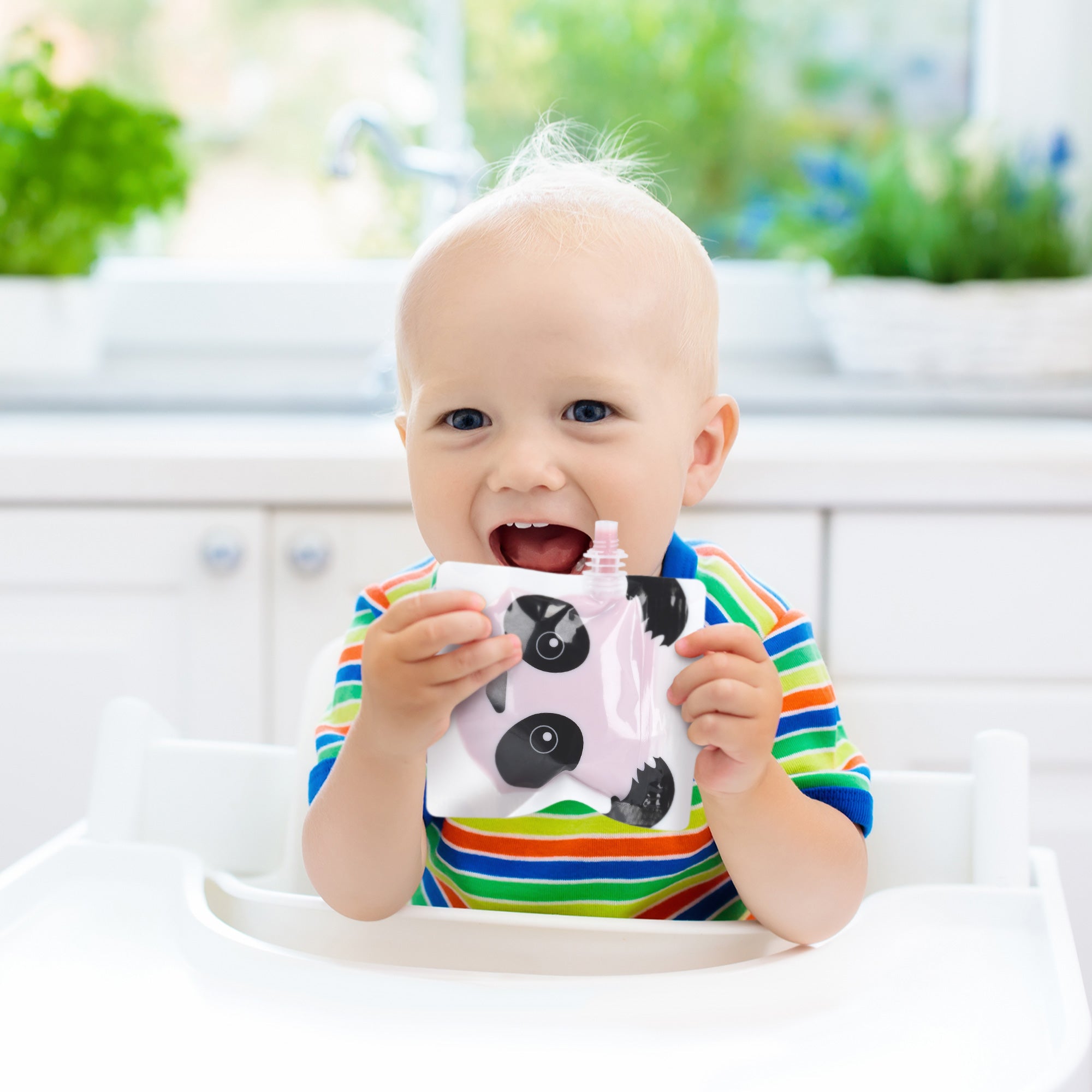 Navaris Επαναχρησιμοποιούμενα Σακουλάκια Φαγητού - White / Black / Orange - 51976.01