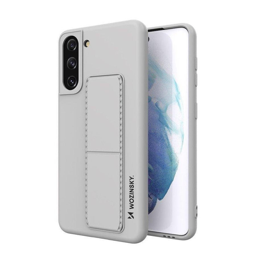 Wozinsky Samsung Galaxy S21 Kickstand Case - Θήκη Σιλικόνης με Finger Holder και Stand - Grey