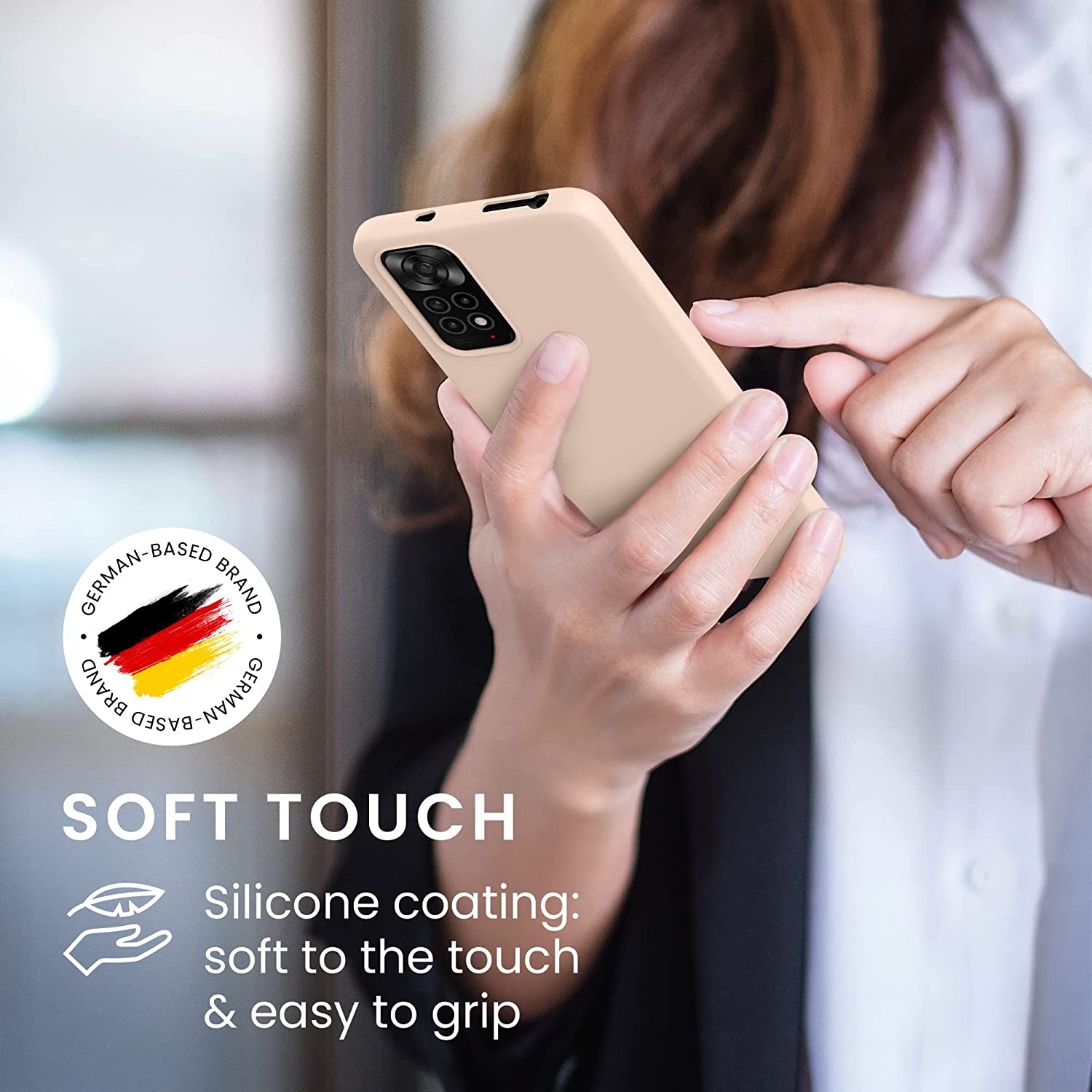 KW Xiaomi Redmi Note 11 / Redmi Note 11S Θήκη Σιλικόνης Rubberized TPU - Coconut Swirl - 57372.225