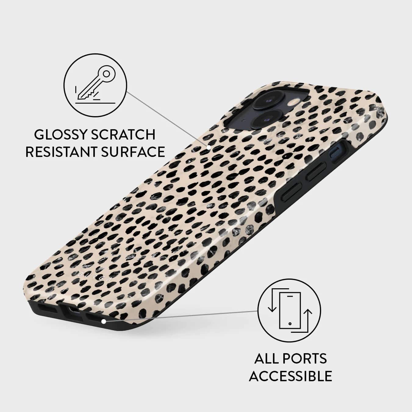 Burga iPhone 15 Fashion Tough MagSafe Σκληρή Θήκη με MagSafe - Almond Latte