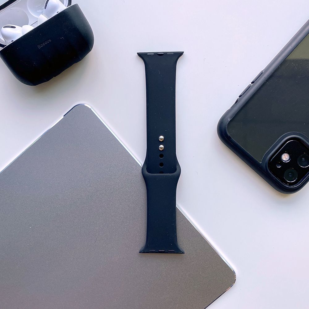 Tech - Protect Λουράκι Apple Watch 2 / 3 / 4 / 5 / 6 / 7 / 8 / 9 / SE - 38 / 40 / 41 mm IconBand Λαστιχένιο - Black
