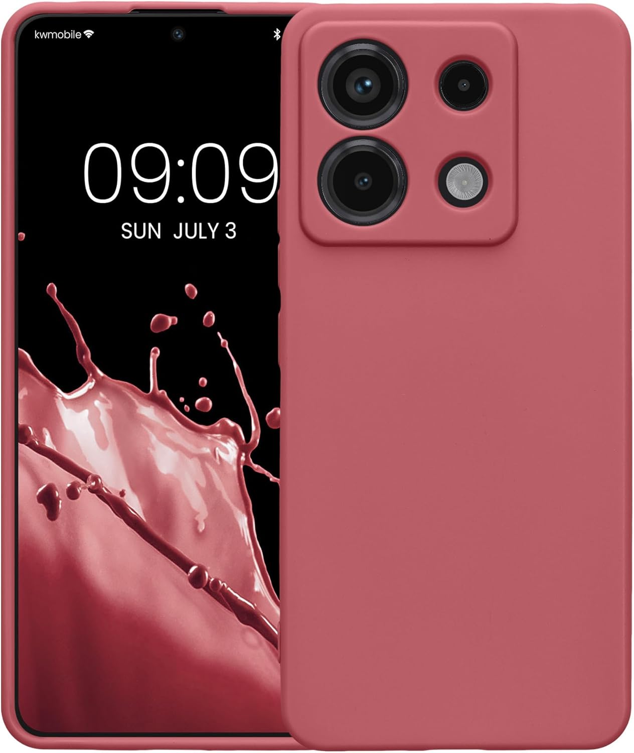KW Xiaomi Redmi Note 13 Pro 5G / Poco X6 5G Θήκη Σιλικόνης TPU - Dark Rose