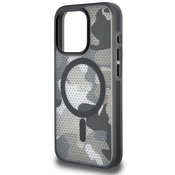 Tumi iPhone 15 Pro Max Frosted Camo Print MagSafe Σκληρή Θήκη με Πλαίσιο Σιλικόνης και MagSafe - Black - TUHMP15XTCAMK