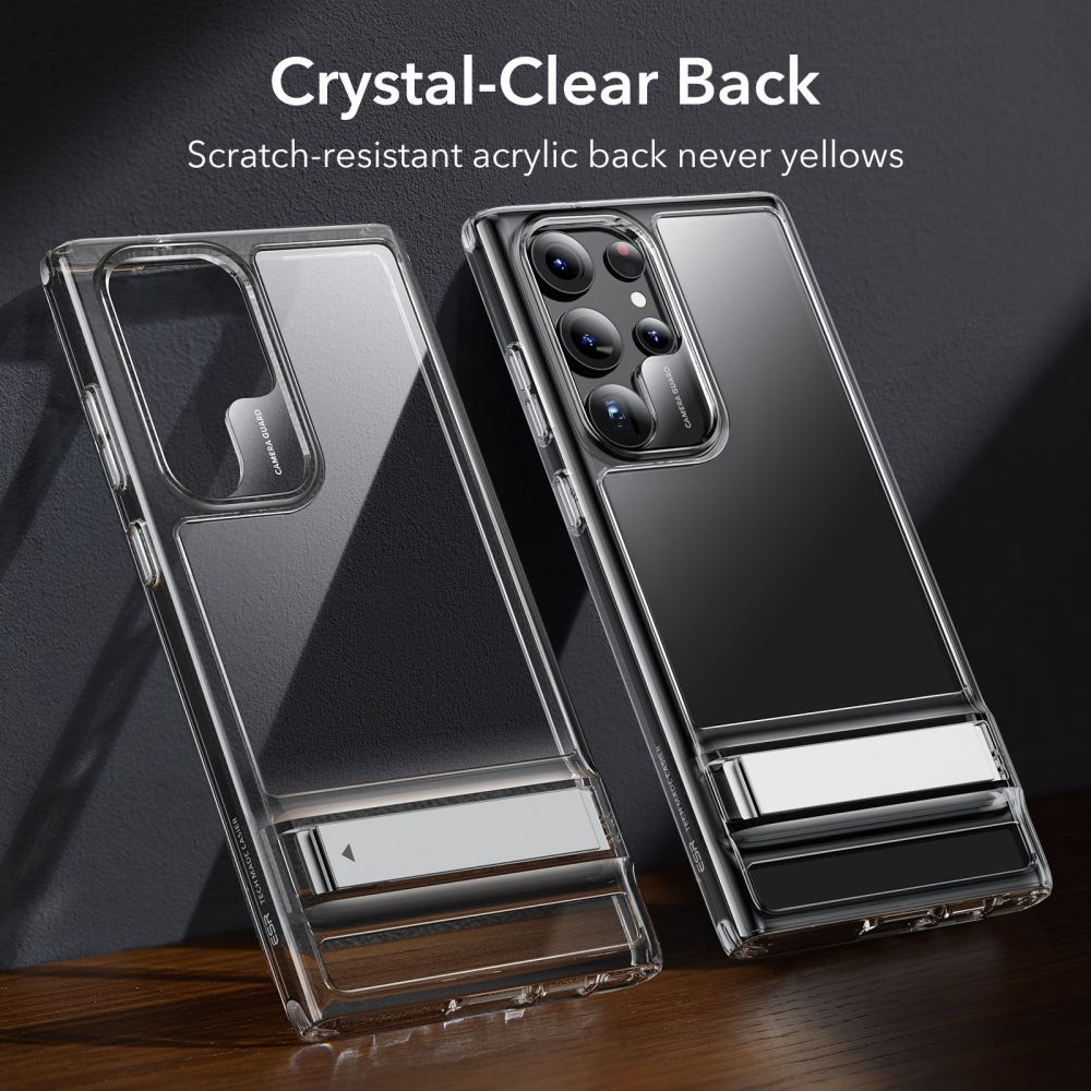 ESR Samsung Galaxy S23 Ultra - Air Shield Boost Σκληρή Θήκη με Πλαίσιο Σιλικόνης και Stand - Διάφανη