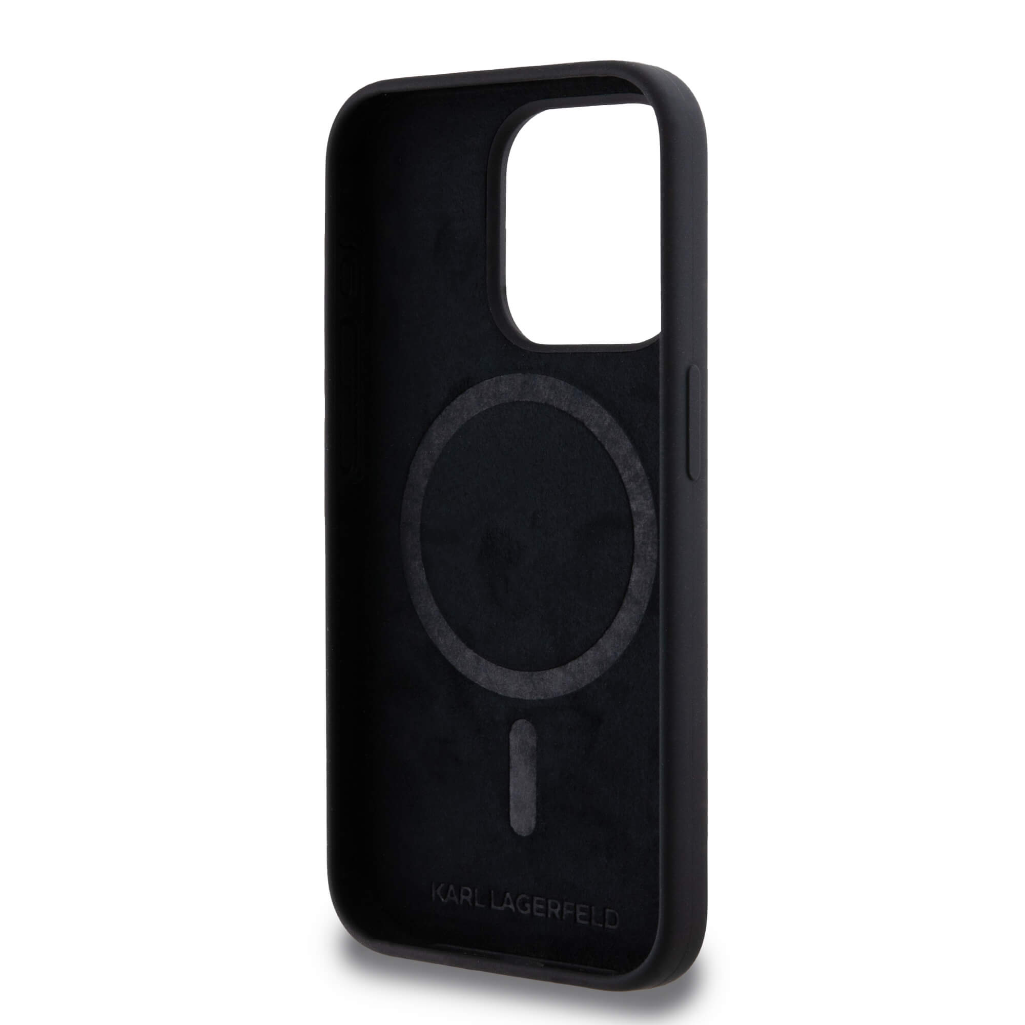 Karl Lagerfeld iPhone 15 Pro - Silicone Karl and Choupette - Θήκη Σιλικόνης με MagSafe - Black - KLHMP15LSKCHPPLK