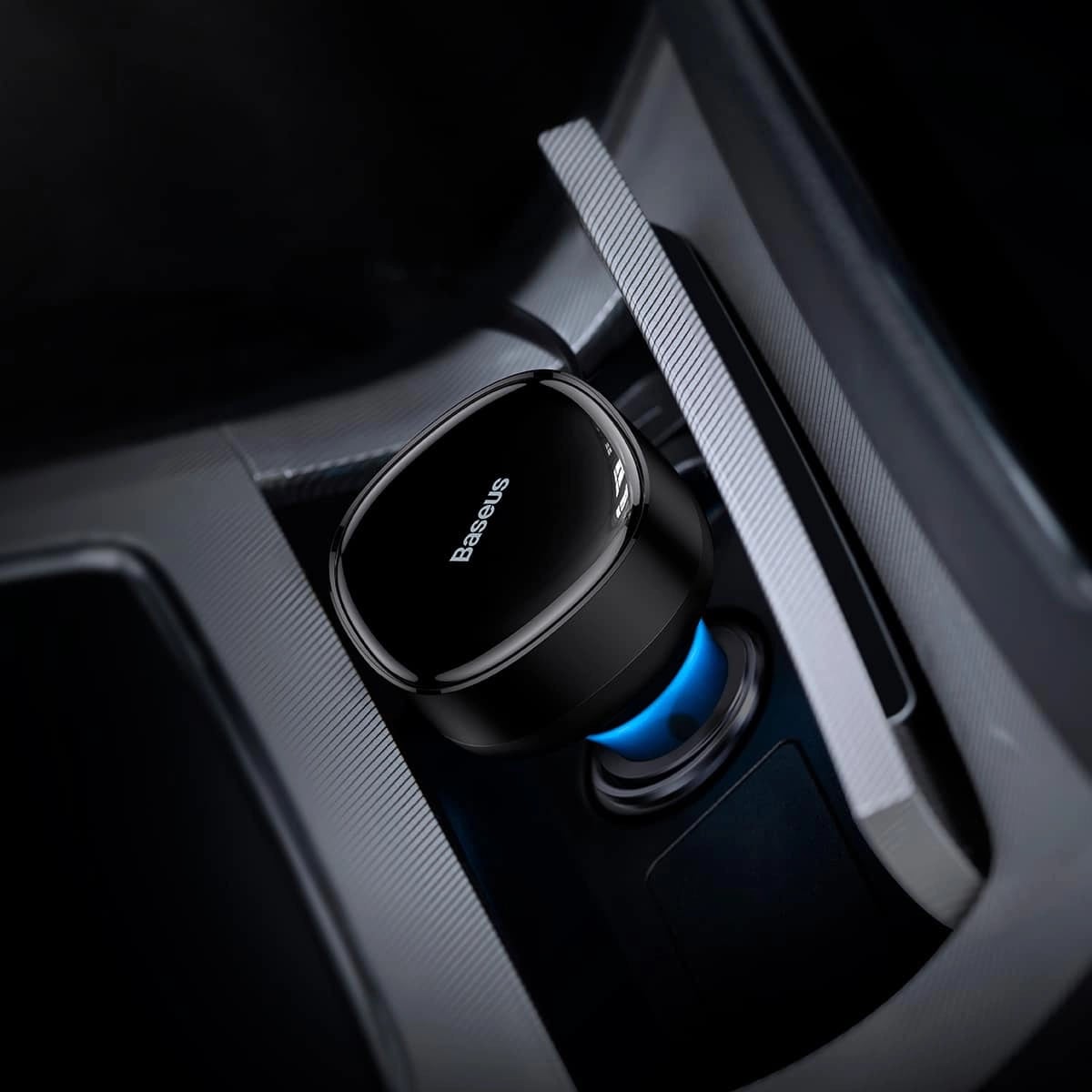 Baseus Enjoyment Retractable 2 - in - 1 Fast Car Charger Φορτιστής Αυτοκινήτου με 2 Ενσωματωμένα Καλώδια Type - C 33W - Black - C00035500111 - 00