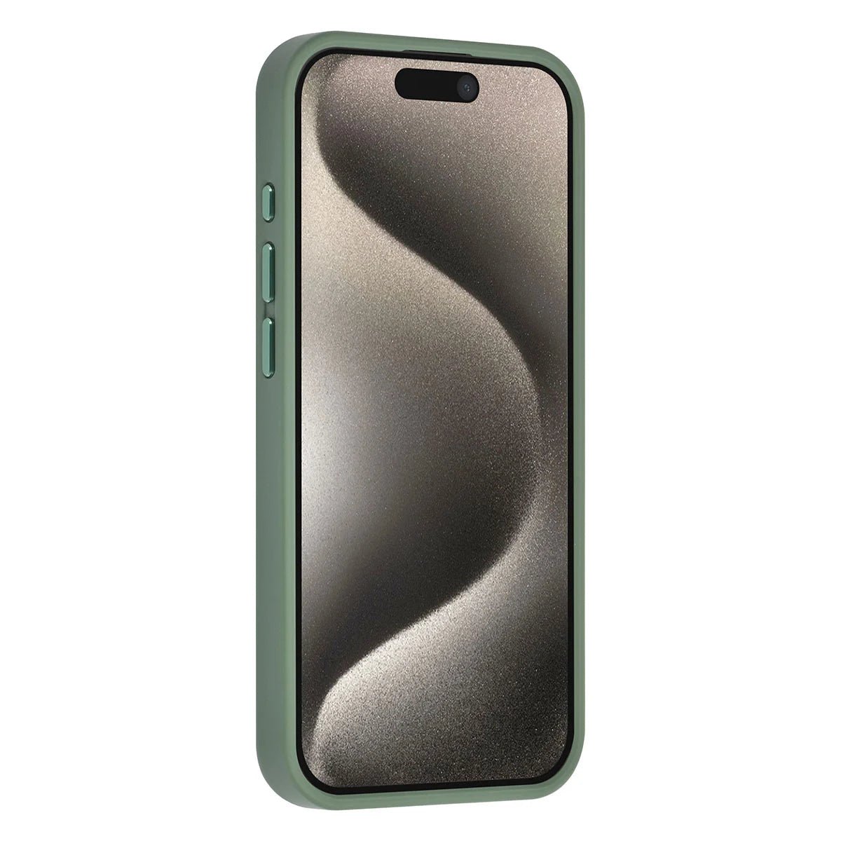 Tuniq iPhone 15 Pro - Σκληρή MagSafe Θήκη με Περιστρεφόμενο Δαχτυλίδι Συγκράτησης - Πράσινο