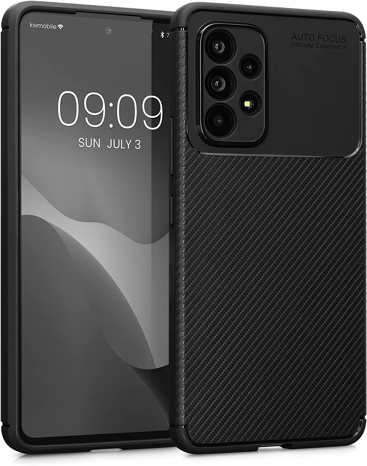 KW Samsung Galaxy A53 5G Θήκη Σιλικόνης - Carbon Black - 58241.05