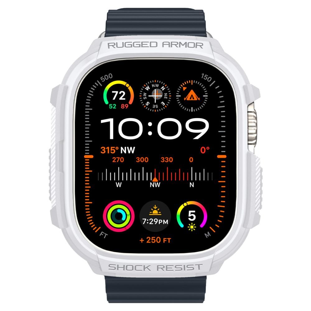 Spigen Θήκη Apple Watch Ultra (1/2/3) - 49mm Rugged Armor - White