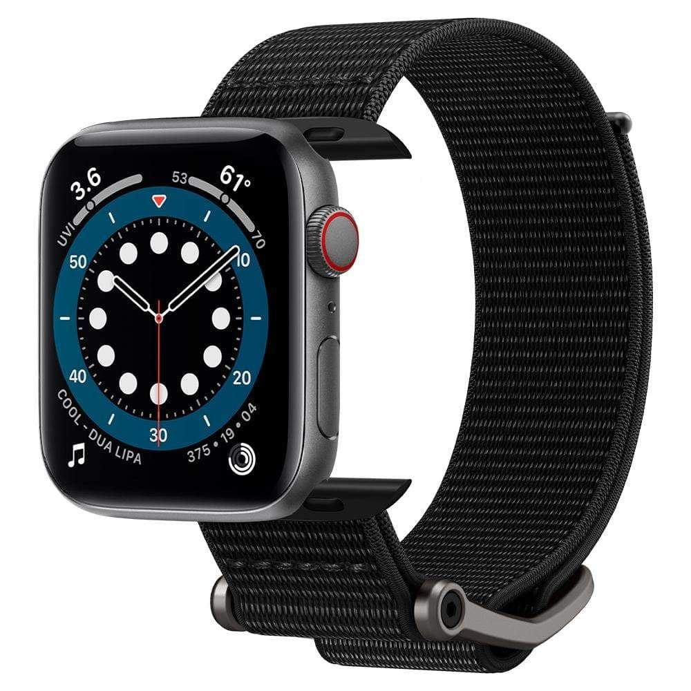 Spigen Λουράκι Apple Watch 4/5/6/7/8/9/10/11 - SE (1/2/3) - ULTRA (1/2/3) - 44/45/46/49mm DuraPro Flex - Black