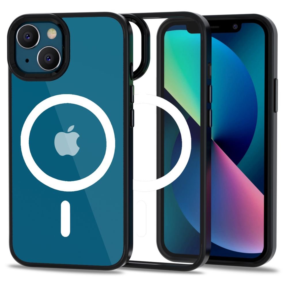 Tech - Protect iPhone 13 MagMat Σκληρή Θήκη με Πλαίσιο Σιλικόνης και MagSafe - Clear / Black
