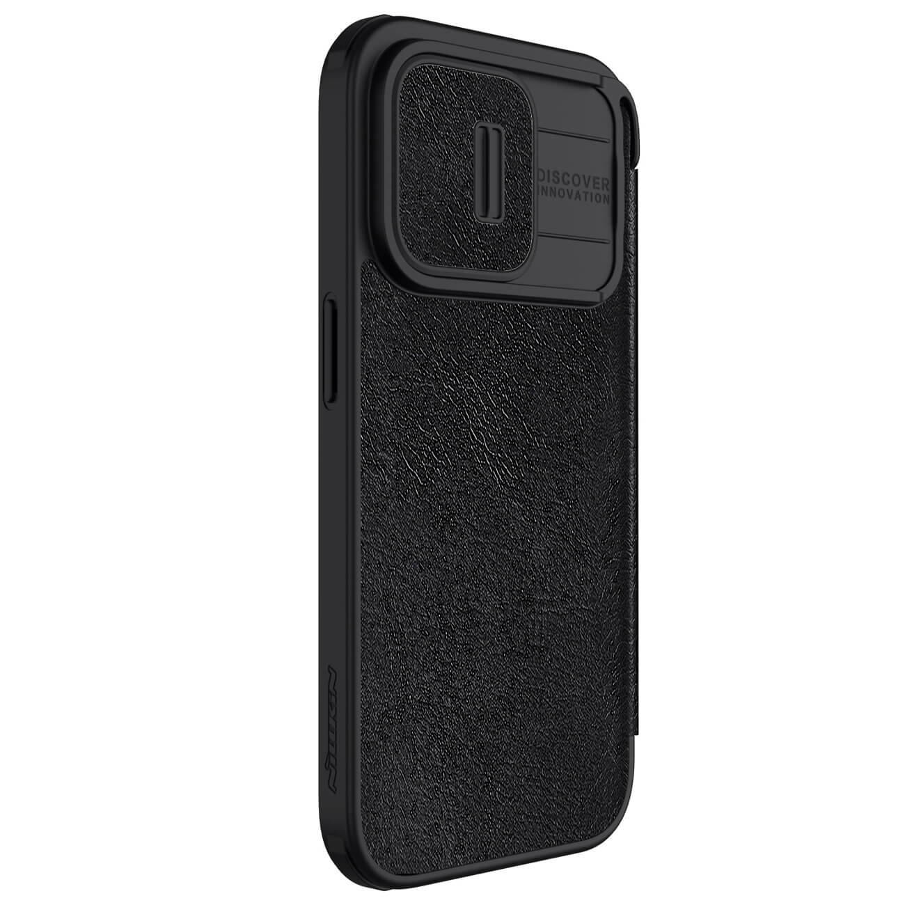 Nillkin iPhone 15 Pro Max Qin Pro Leather Θήκη Βιβλίο με Κάλυμμα για την Κάμερα - Black