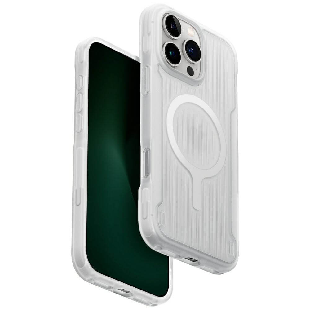 Uniq iPhone 16 Pro Max Combat Active MagClick Charging - Σκληρή Θήκη με Πλαίσιο Σιλικόνης και MagSafe - Lume White