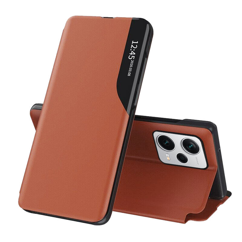 Techsuit Xiaomi Redmi Note 12 Pro / Poco X5 Pro 5G eFold Series Θήκη Βιβλίο - Orange