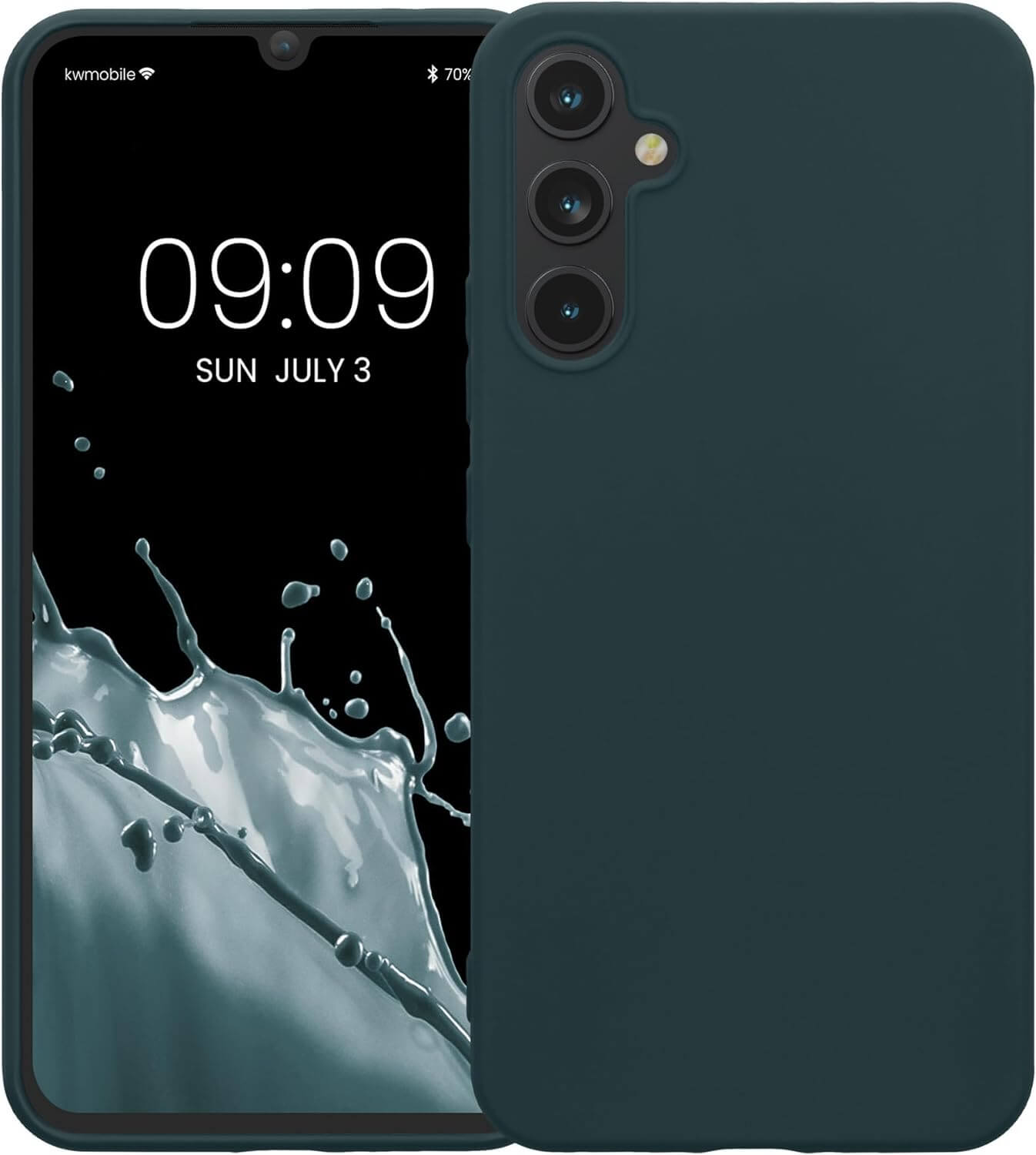 KW Samsung Galaxy A34 5G Θήκη Σιλικόνης TPU - Dark Slate - 60809.202