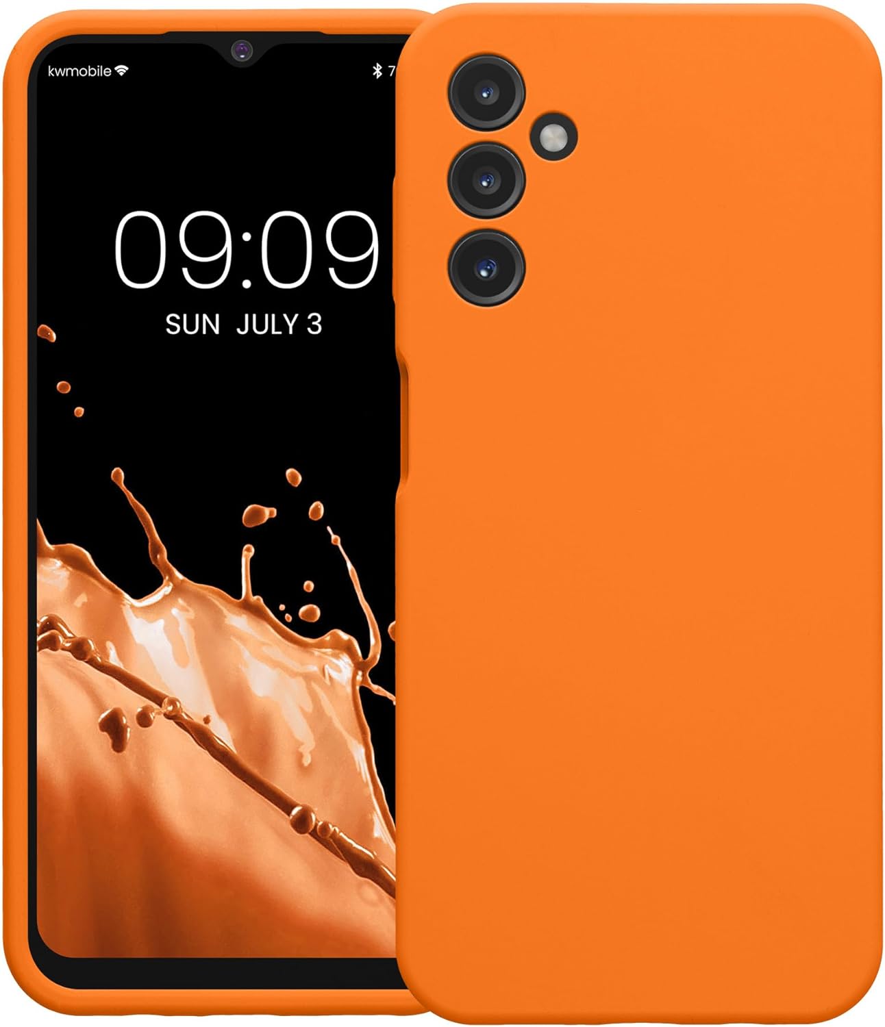 KW Samsung Galaxy A14 5G Θήκη Σιλικόνης Rubber TPU - Fruity Orange - 60808.150