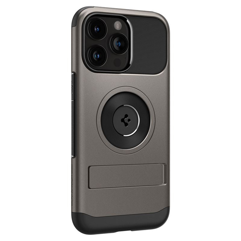 Spigen iPhone 15 Pro Max Slim Armor Mag Σκληρή Θήκη με Stand και MagSafe - Gunmetal