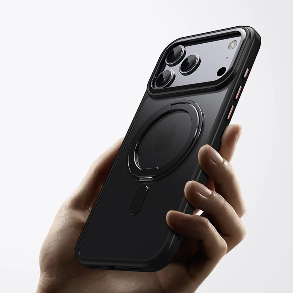 Tech - Protect iPhone 17 Pro Max MagRing - Σκληρή MagSafe Θήκη με Περιστρεφόμενο Δαχτυλίδι Συγκράτησης / Stand - Black
