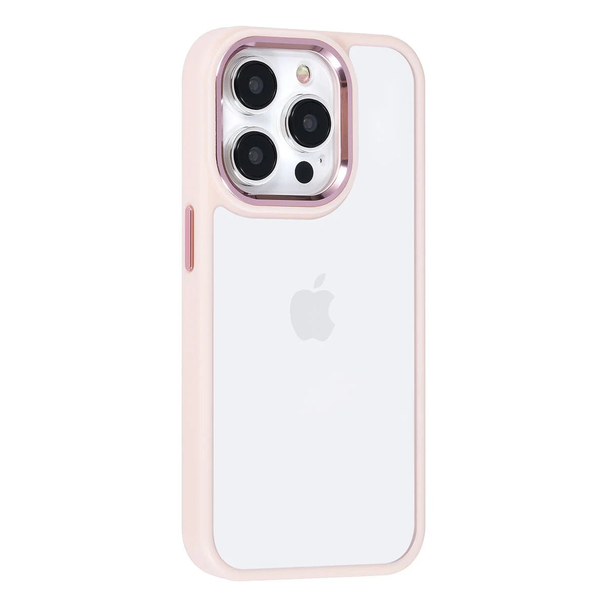 Tuniq iPhone 15 Pro - Σκληρή Θήκη με Πλαίσιο Σιλικόνης - Ροζ / Διάφανο