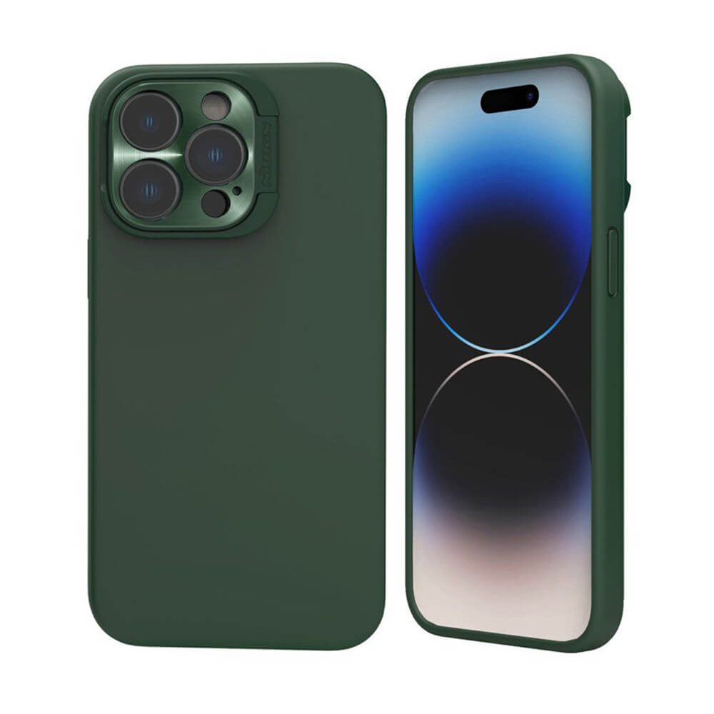 Nillkin iPhone 16 Pro Max Lens Wing Magnetic Σκληρή Θήκη με Μεταλλική Προστασία για την Κάμερα - Green
