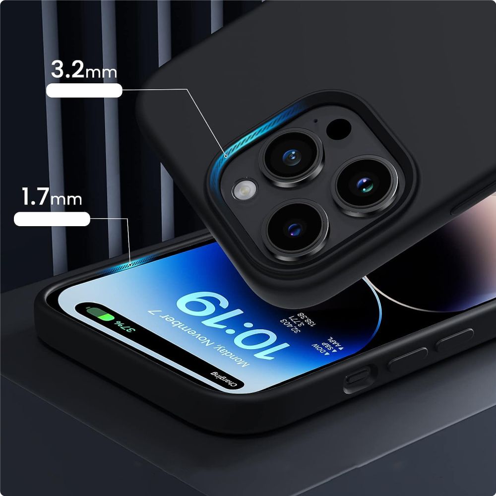 Tech - Protect iPhone 15 Plus Silicone Magsafe Θήκη Σιλικόνης TPU - Matte Black