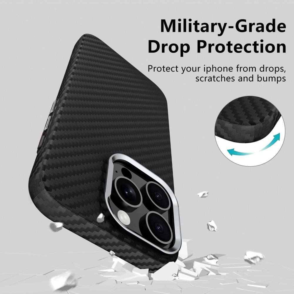 Tech - Protect iPhone 16e Ion Carbon MagSafe Σκληρή Θήκη με MagSafe - Black / Silver