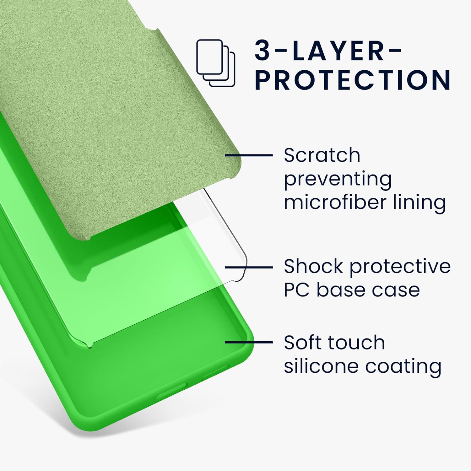 KW Samsung Galaxy A35 5G Θήκη Σιλικόνης Rubberized TPU - Lime Green