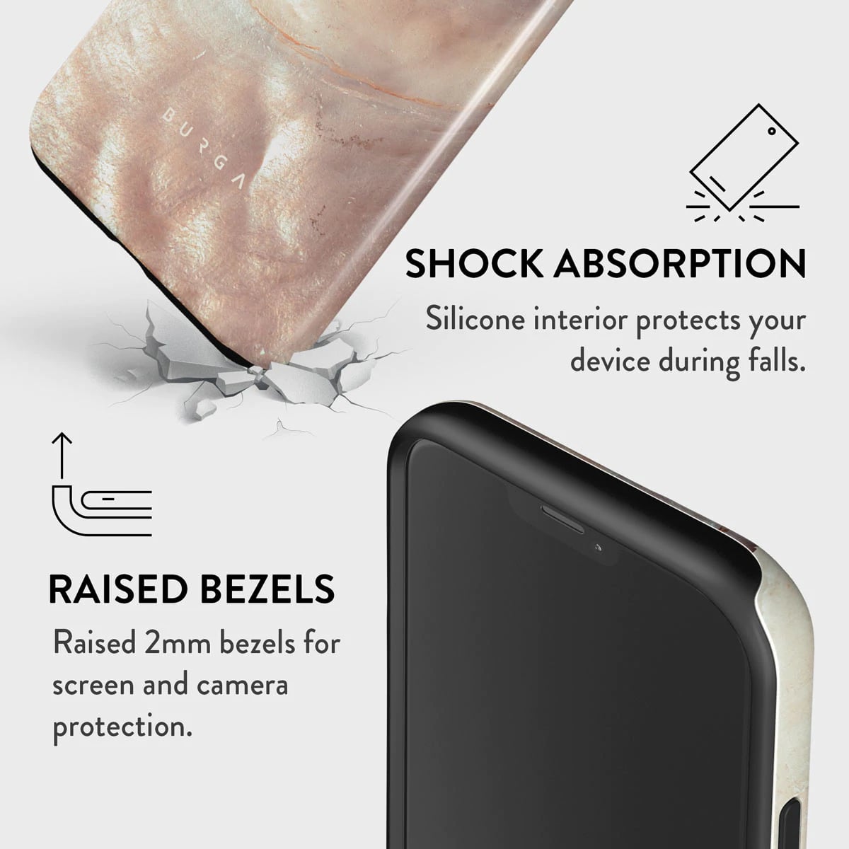Burga iPhone 12 / 12 Pro Fashion Tough Σκληρή Θήκη - Serene Sunset