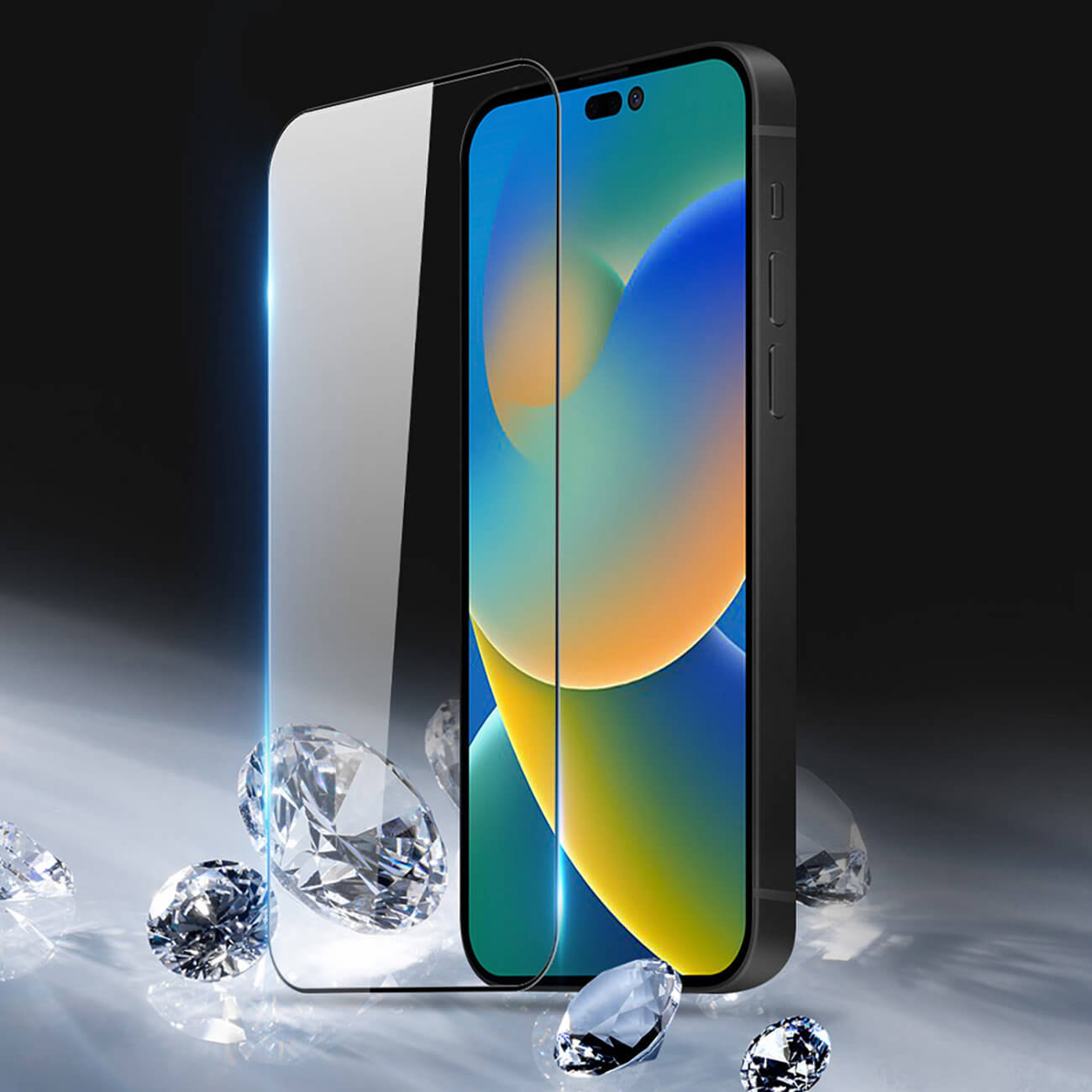 Dux Ducis iPhone 14 Pro Max 10D 9H Full Screen Case Friendly Tempered Glass Αντιχαρακτικό Γυαλί Οθόνης - Black