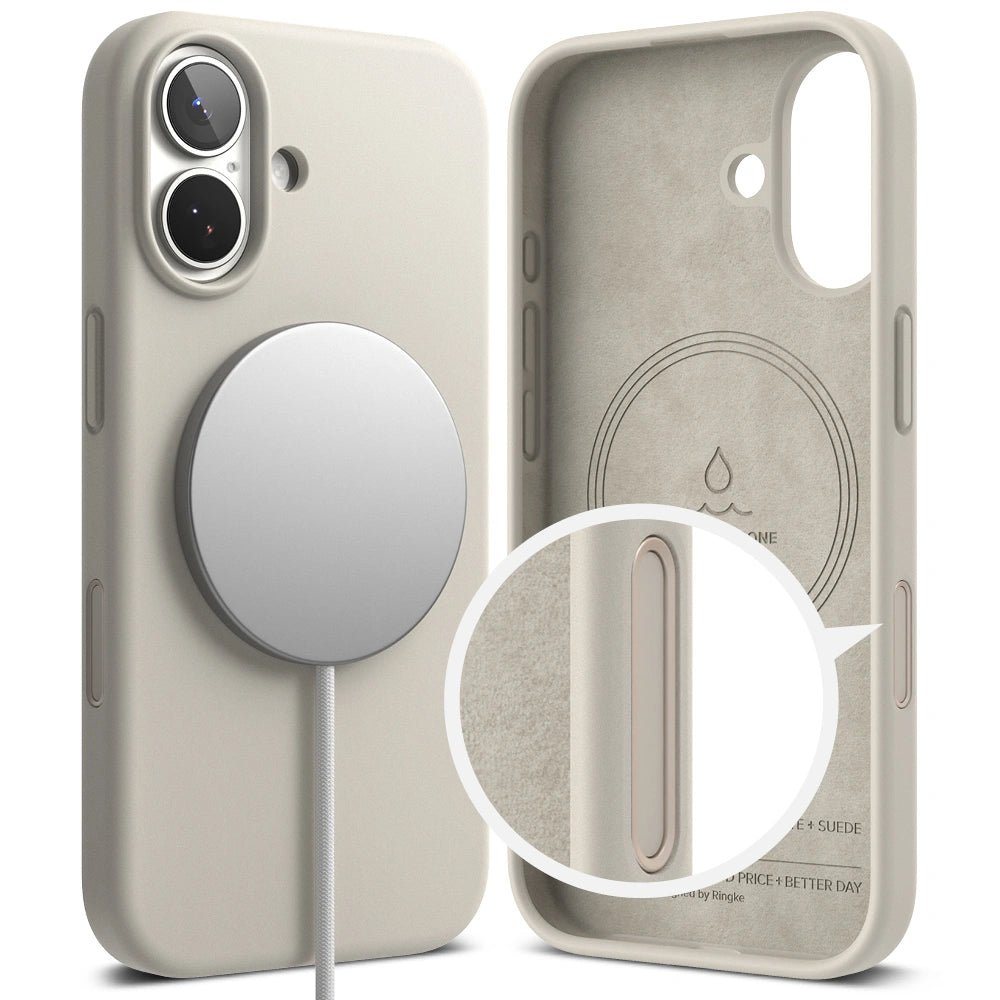Ringke iPhone 17 - Silicone Magnetic MagSafe - Θήκη Σιλικόνης με MagSafe - Stone