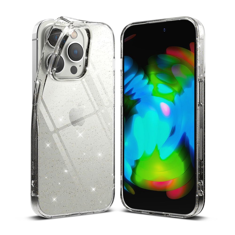 Ringke iPhone 14 Pro Air Ultra Thin TPU Case Λεπτή Θήκη Σιλικόνης - Glitter - Διάφανη