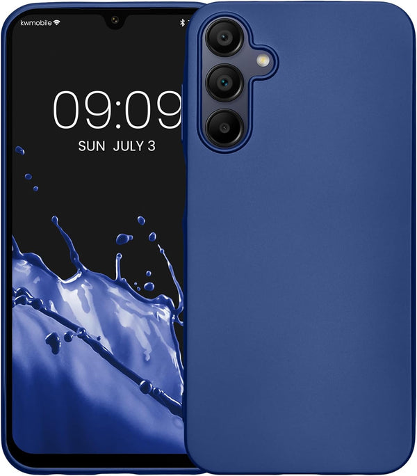 KW Samsung Galaxy A15 4G / A15 5G Θήκη Σιλικόνης TPU - Metallic Blue - KWM000021MJ002C