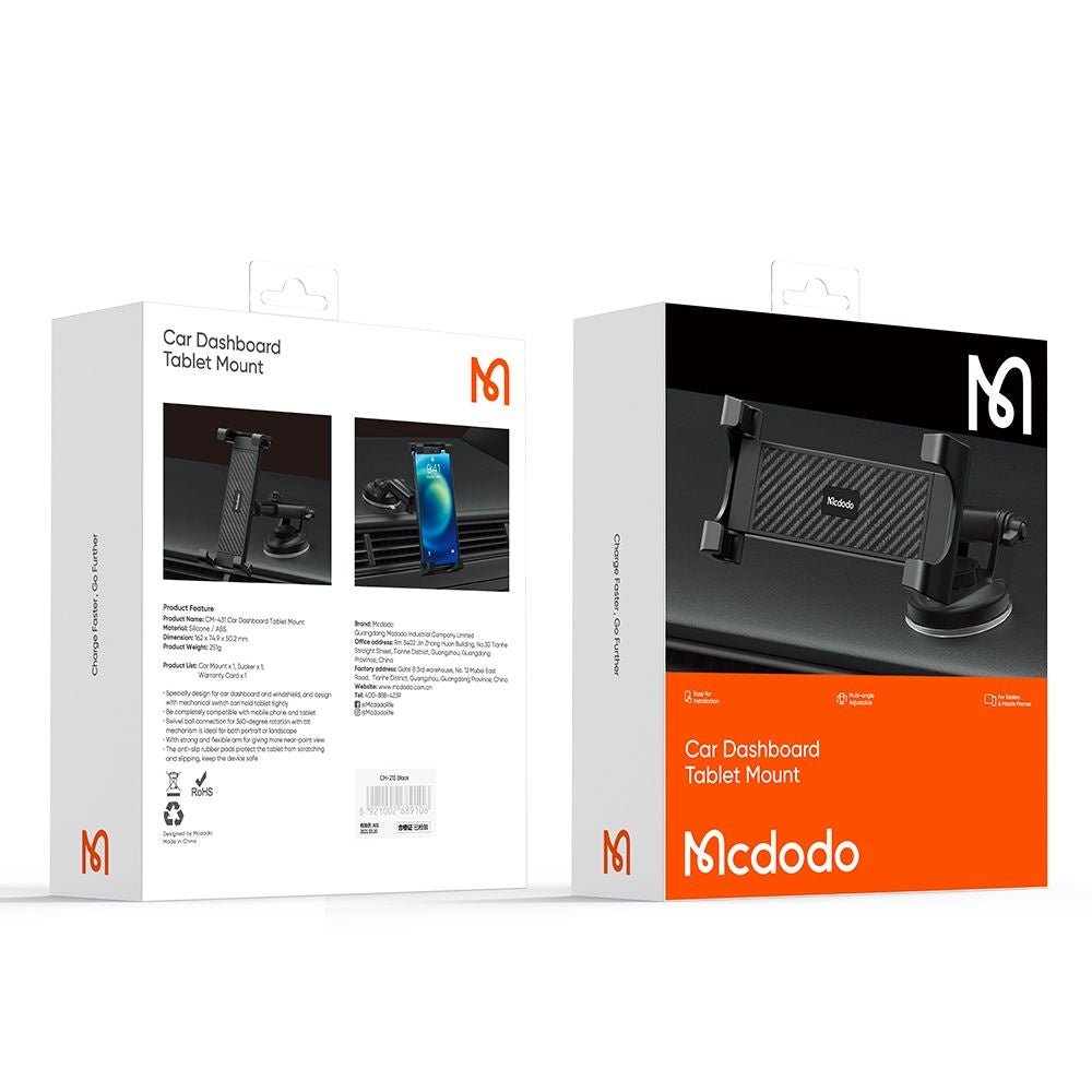 Mcdodo Universal Βάση Αυτοκινήτου για το Ταμπλό - CM - 4310 - Black