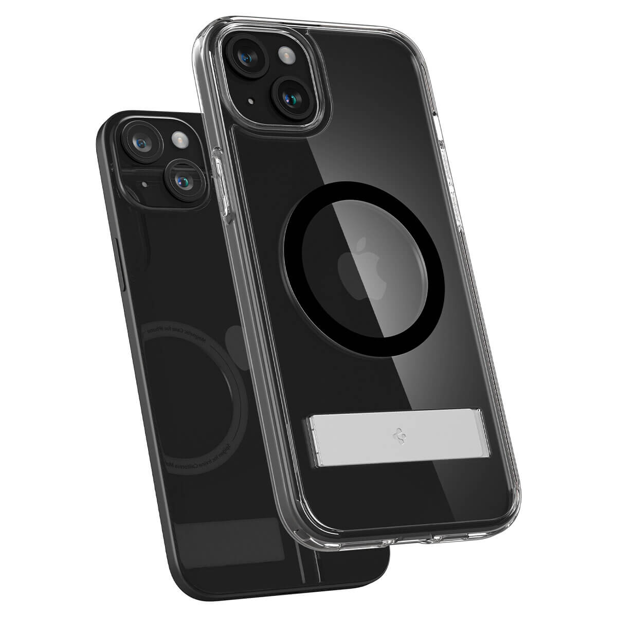 Spigen iPhone 15 Ultra Hybrid S MagSafe Σκληρή Θήκη με Πλαίσιο Σιλικόνης και Stand - Black