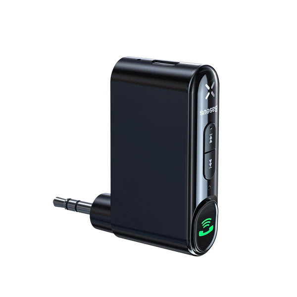 Baseus Type 7 AUX Wireless Receiver Overseas Edition Bluetooth 5.0 για Αναπαραγωγή Μουσικής / Κλήσεις στο Αυτοκίνητο - Black - BSBA - 02