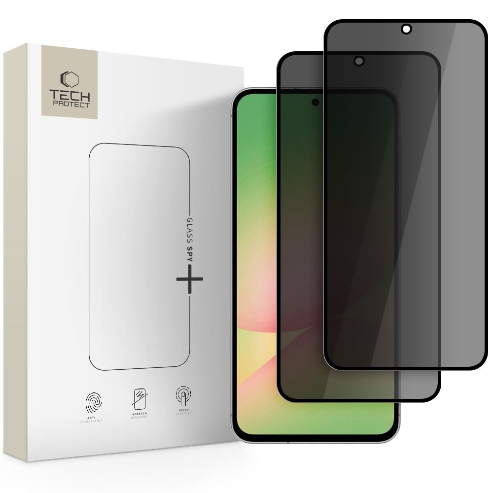 Tech - Protect Samsung Galaxy A36 5G / Samsung Galaxy A56 5G Glass Spy+ 2.5D 9H Full Screen Αντιχαρακτικό Γυαλί Οθόνης - Privacy - 2 Τεμάχια - Black