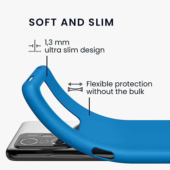 KW Xiaomi 11T / 11T Pro Θήκη Σιλικόνης TPU - Caribbean Blue - 56245.224