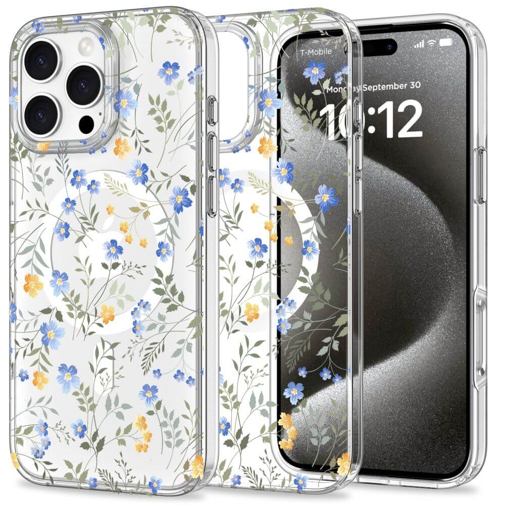 Tech - Protect iPhone 16 Pro MagMood - Σκληρή Θήκη με Πλαίσιο Σιλικόνης και MagSafe - Spring Flowers