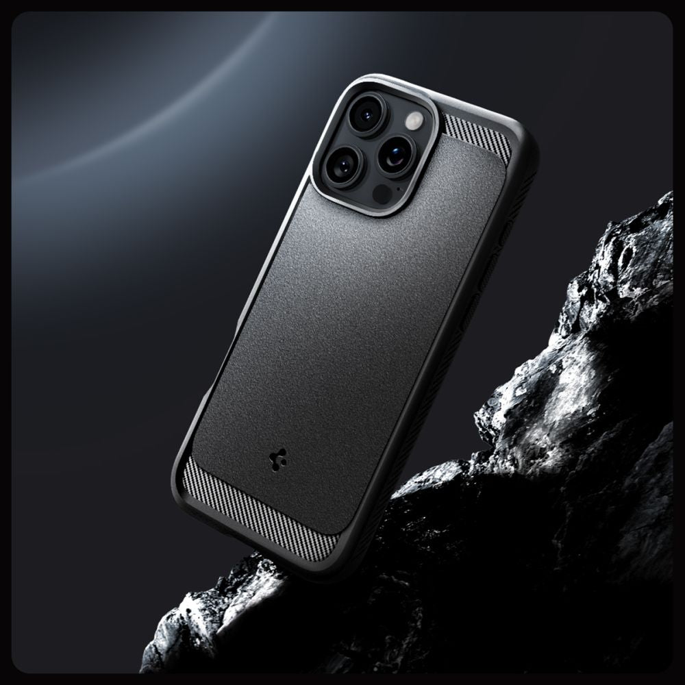 Spigen iPhone 16 Pro Max Rugged Armor Mag Θήκη TPU με MagSafe - Matte Black