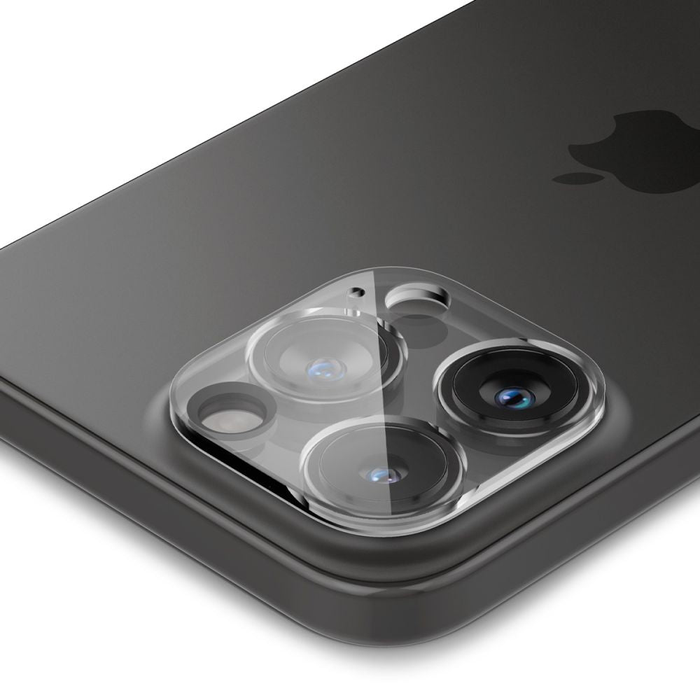 Spigen iPhone 14 Pro / 14 Pro Max / 15 Pro / 15 Pro Max / 16 Pro / 16 Pro Max Aparatu Optik.TR Αντιχαρακτικό Γυαλί για την Κάμερα - 2 Τεμάχια - Διάφανο